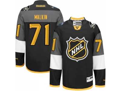 Pittsburgh Penguins #71 Evgeni Malkin Black 2016 All Star Stitched NHL Jersey