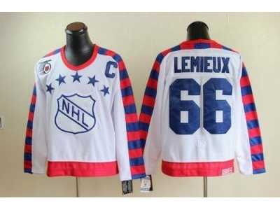 nhl Pittsburgh Penguins #66 Lemieux all star 75th Anniversary white CCM