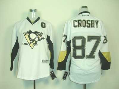 nhl pittsburgh penguins #87 crosby white[2011 new]