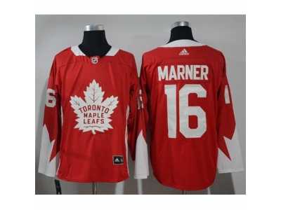 Men Adidas Toronto Maple Leafs #16 Mitchell Marner Red Team Canada Authentic Stitched NHL Jersey