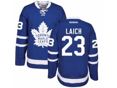 Men's Reebok Toronto Maple Leafs #23 Brooks Laich Authentic Royal Blue Home NHL Jersey