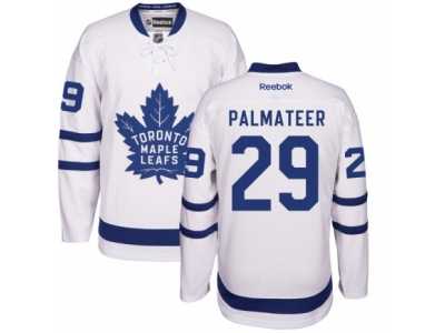 Men's Reebok Toronto Maple Leafs #29 Mike Palmateer Authentic White Away NHL Jerseys