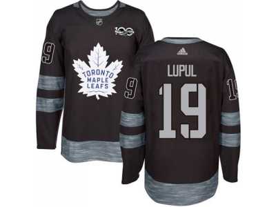 Men's Toronto Maple Leafs #19 Joffrey Lupul Black 1917-2017 100th Anniversary Stitched NHL Jersey