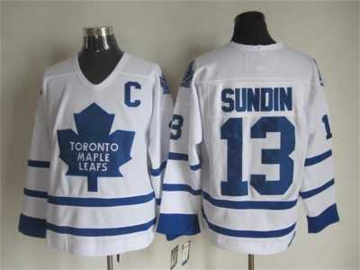 NHL Toronto Maple Leafs #13 Mats Sundin white Throwback Stitched jerseys
