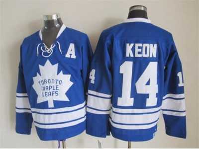 NHL Toronto Maple Leafs #14 Dave Keon blue Throwback Stitched jerseys