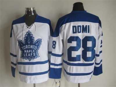 NHL Toronto Maple Leafs #28 Domi white Throwback Fel Visking Shoulder Stitched jerseys