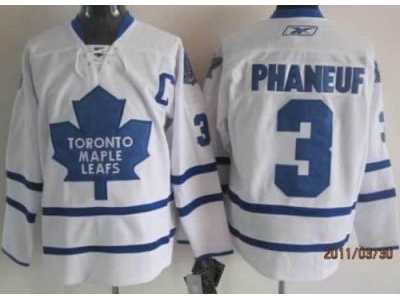 NHL Toronto Maple Leafs #3 Dion Phaneuf White NHL Jerseys