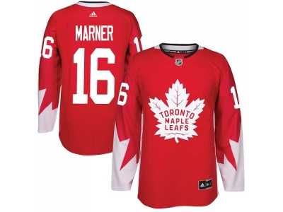 Toronto Maple Leafs #16 Mitchell Marner Red Alternate Stitched NHL Jersey