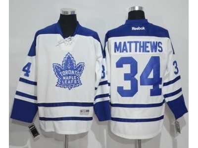 Toronto Maple Leafs #34 Auston Matthews White Third Stitched NHL Jersey