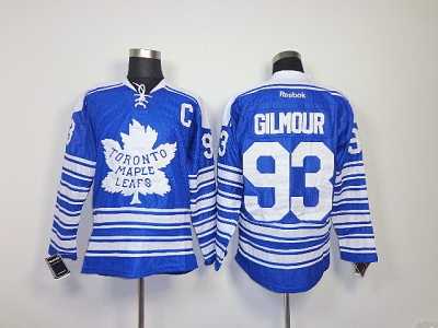 nhl jersey toronto maple leafs #93 gilmour blue[2014 winter classic patch C]