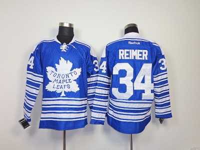 nhl jerseys toronto maple leafs #34 reimer blue(2014 winter classic)