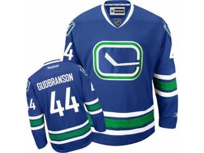 Men\'s Reebok Vancouver Canucks #44 Erik Gudbranson Authentic Royal Blue Third NHL Jersey