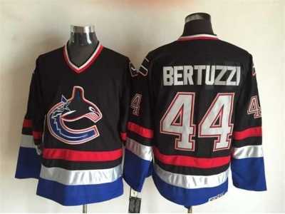 NHL Vancouver Canucks #44 Todd Bertuzzi Throwback black jerseys
