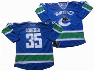 nhl Vancouver Canucks #35 Schneider blue