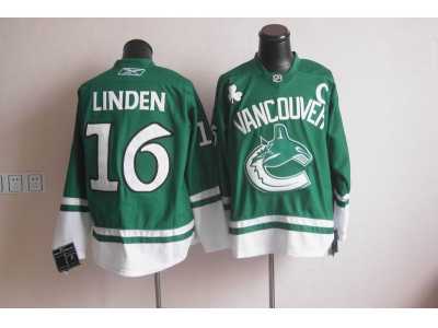 nhl vancouver canucks #16 linden green