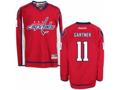 Men's Reebok Washington Capitals #11 Mike Gartner Premier Red Home NHL Jersey