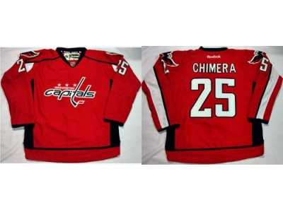 Washington Capitals #25 Jason Chimera Red Home Stitched NHL Jersey