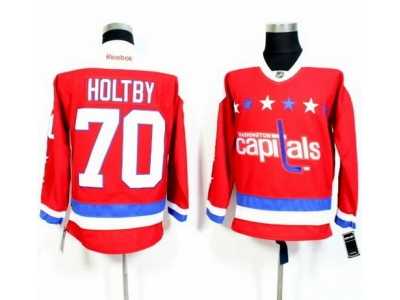 Washington Capitals #70 Braden Holtby Red Alternate Stitched NHL Jersey