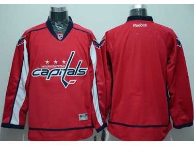 Washington Capitals Blank Stitched Red NHL Jersey