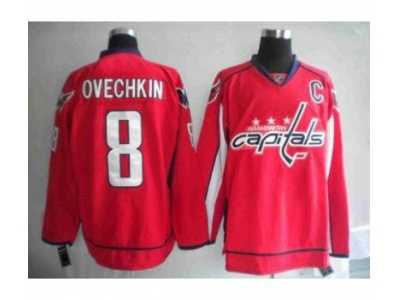 nhl washington capitals #8 ovechkin red[c patch]