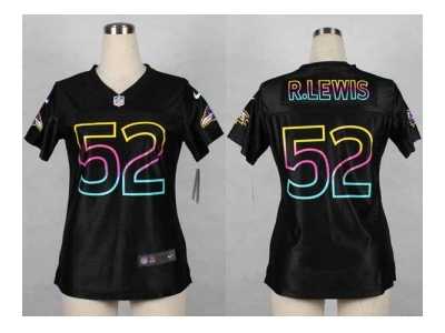 Nike women jerseys baltimore ravens #52 r.lewis black[nike fashion]
