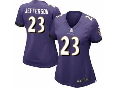 Women's Nike Baltimore Ravens #23 Tony Jefferson Game Purple Team Color NFL Jersey