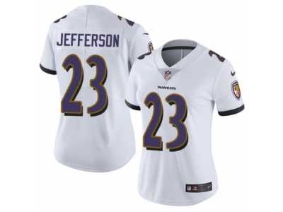 Women's Nike Baltimore Ravens #23 Tony Jefferson Vapor Untouchable Limited White NFL Jersey