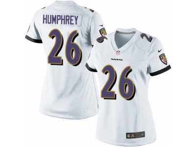 Women's Nike Baltimore Ravens #26 Marlon Humphrey Limited White NFL Jersey