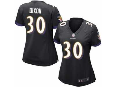 Women's Nike Baltimore Ravens #30 Kenneth Dixon Limited Black Alternate NFL Jersey