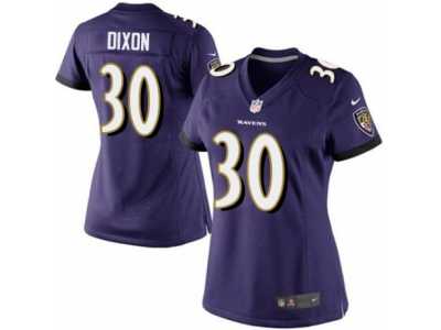 Women's Nike Baltimore Ravens #30 Kenneth Dixon Limited Purple Team Color NFL Jersey
