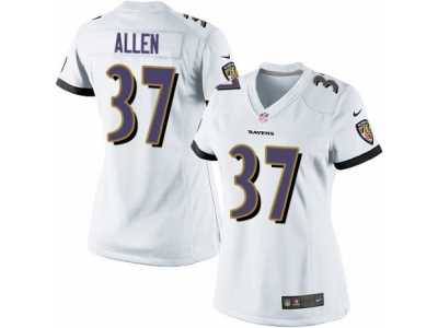 Women's Nike Baltimore Ravens #37 Javorius Allen Limited White NFL Jersey