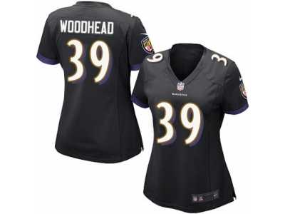 Women\'s Nike Baltimore Ravens #39 Danny Woodhead Limited Black Alternate NFL Jersey