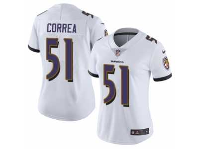 Women's Nike Baltimore Ravens #51 Kamalei Correa Vapor Untouchable Limited White NFL Jersey