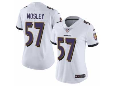 Women's Nike Baltimore Ravens #57 C.J. Mosley Vapor Untouchable Limited White NFL Jersey