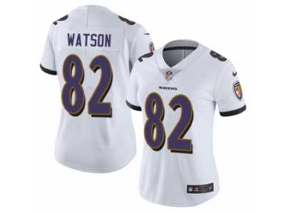 Women's Nike Baltimore Ravens #82 Benjamin Watson Vapor Untouchable Limited White NFL Jersey
