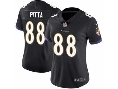 Women's Nike Baltimore Ravens #88 Dennis Pitta Vapor Untouchable Limited Black Alternate NFL Jersey