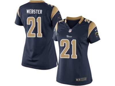 Women's Nike Los Angeles Rams #21 Kayvon Webster Limited Navy Blue Team Color NFL Jersey