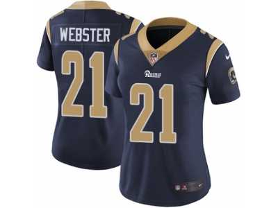 Women's Nike Los Angeles Rams #21 Kayvon Webster Vapor Untouchable Limited Navy Blue Team Color NFL Jersey