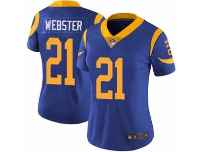 Women's Nike Los Angeles Rams #21 Kayvon Webster Vapor Untouchable Limited Royal Blue Alternate NFL Jersey