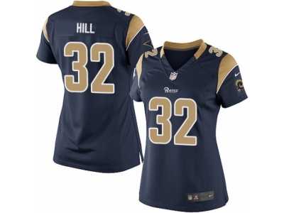 Women's Nike Los Angeles Rams #32 Troy Hill Limited Navy Blue Team Color NFL Jersey