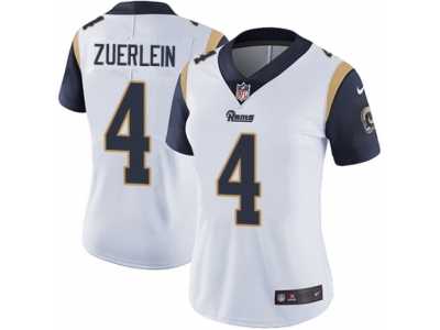 Women's Nike Los Angeles Rams #4 Greg Zuerlein Vapor Untouchable Limited White NFL Jersey