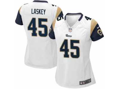 Women's Nike Los Angeles Rams #45 Zach Laskey Limited White NFL Jersey