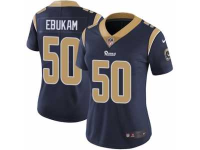 Women's Nike Los Angeles Rams #50 Samson Ebukam Vapor Untouchable Limited Navy Blue Team Color NFL Jersey