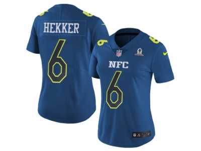 Women's Nike Los Angeles Rams #6 Johnny Hekker Limited Blue 2017 Pro Bowl NFL Jersey