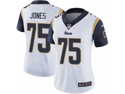 Women's Nike Los Angeles Rams #75 Deacon Jones Vapor Untouchable Limited White NFL Jersey