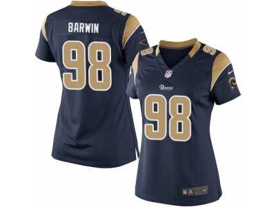 Women's Nike Los Angeles Rams #98 Connor Barwin Limited Navy Blue Team Color NFL Jersey