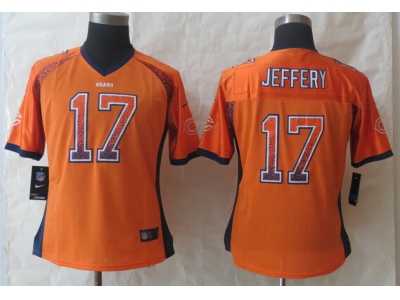 Women 2014 New Nike Chicago Bears #17 Jeffery Orange Jerseys(Drift Fashion)