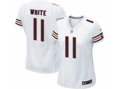 Women's Nike Bears #11 Kevin White White Stitched NFL Elite Jersey