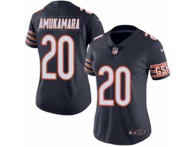 Women's Nike Chicago Bears #20 Prince Amukamara Limited Navy Blue Rush NFL Jersey