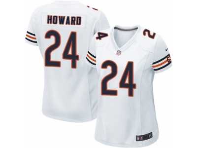 Women's Nike Chicago Bears #24 Jordan Howard Limited White NFL Jersey